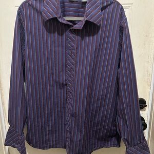 Men's Classic Striped Button-Down Shirt